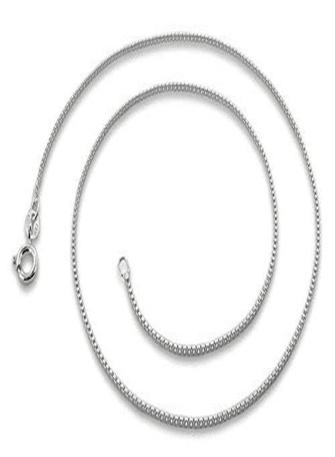 Eloish Sterling Silver Sleek Italian Chain.92.5% Pure Silver Chain Box Design. - Image 2