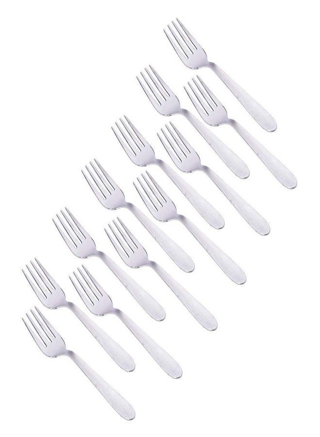 Truvic Stainless Steel Fork Set, Set of 12, Silver