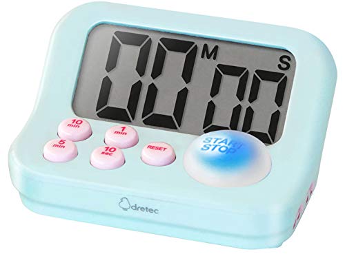 dretec pomodoro Timer, Productivity Timer, for Studying,exam, for Kids, Large Display, Large Button, Blue - Image 1