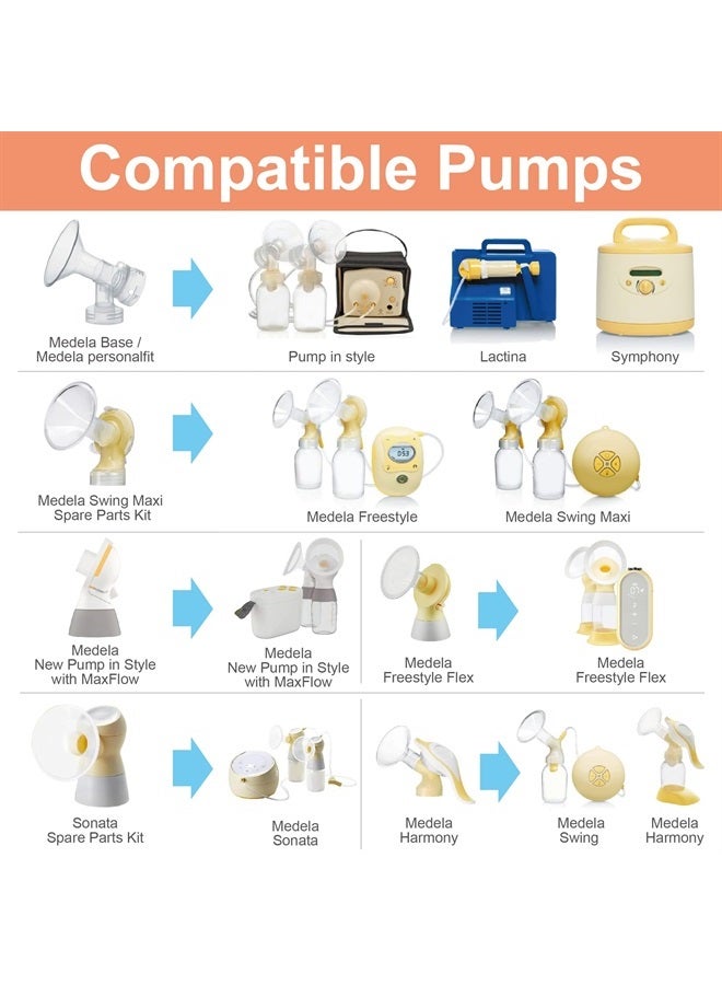 Maymom MyFit 30mm Two-Piece Design Large Breastshields, Compatible with Medela Breast Pump; Ideal for HandsFree Bra; Not Original PersonalFit Flex Breast Shield,Not Original Freestyle Pump Parts, 2pcs - Image 5