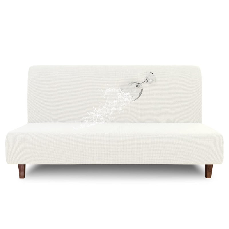 Easy-Going EasyGoing 100 Waterproof Futon Cover Dual Waterproof Couch Cover Stretch Jacquard Sofa Cover Leakproof Furniture Protector for Kids Pets Dog and Cat Cream 