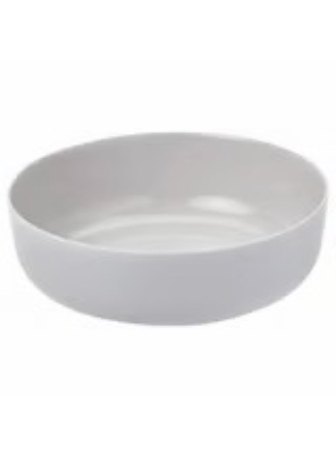 Serving bowl light grey 22 cm - Image 1