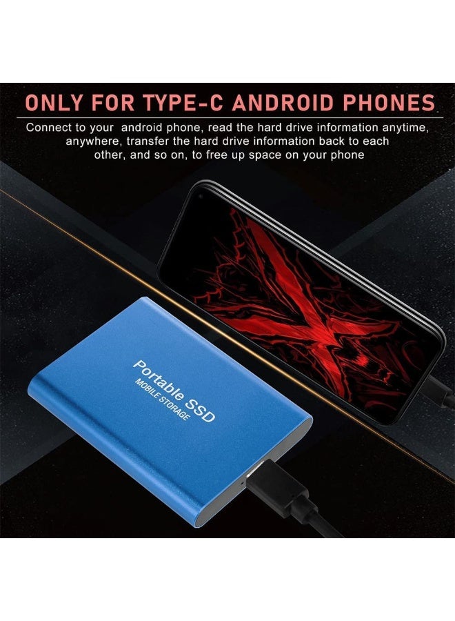 2TB Portable External SSD, 2000GB USB 3.1 High Speed Data Transfer, Computer Backup Drive Support Data Storage Transfer, USB C Mini Portable External Solid State Drive for PC/Laptop/Phones and More - Image 4