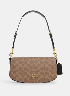 كوتش اوت ليت حقيبة كتف Coach Andrea من قماش Signature  - Image 1