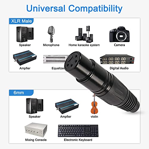 XMSJSIY 4 Pin XLR Female Plugs Connectors, 4 Pin XLR-F Plug Audio Mic Microphone Connector,XLR Cable Ends Replacement F-Plug Audio Socket-4PCS - Image 3