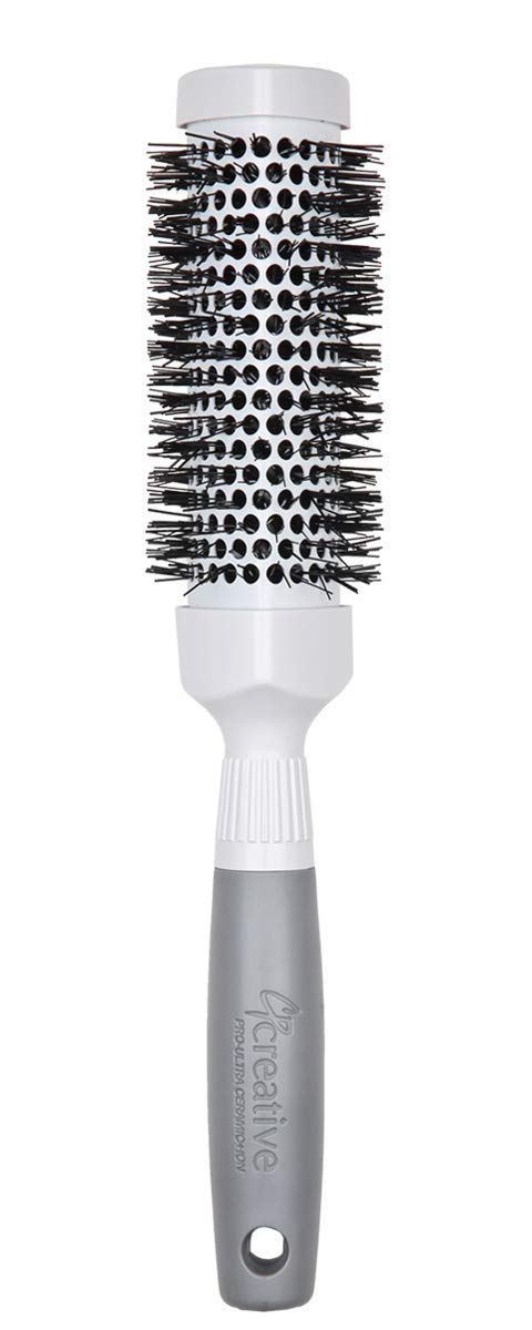 Creative Hair Brushes Triangle Ceramic & Ionic Technology CR50 PRO, Small 1.5" (CR50-PRO)