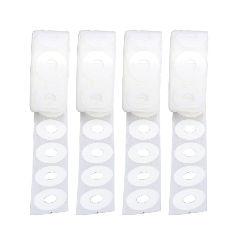 White PVC Hole Punch Reinforcement Labels 4 Boxes for Office and DIY Projects - Image 5