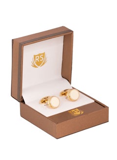 Formal White Gold Cufflink