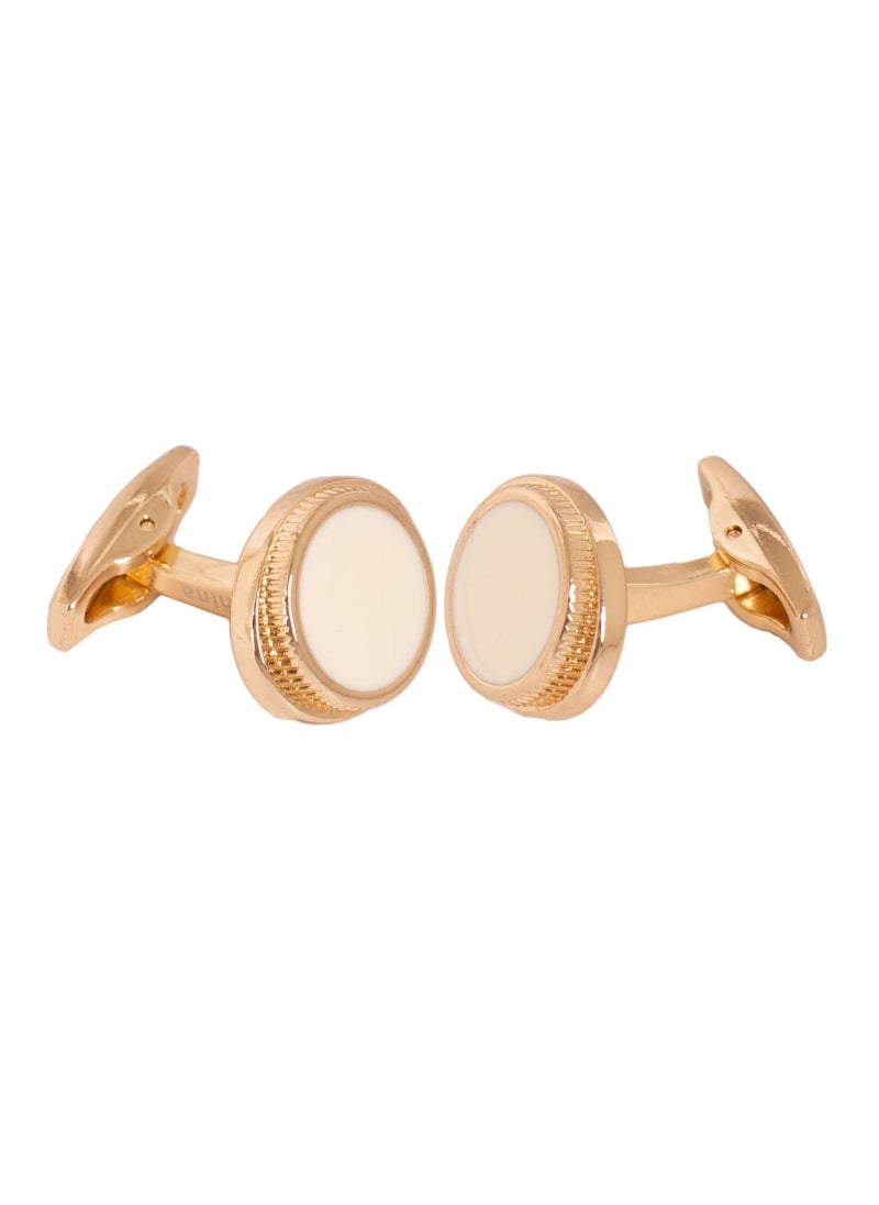 RS - Formal White Gold Cufflink - Image 1