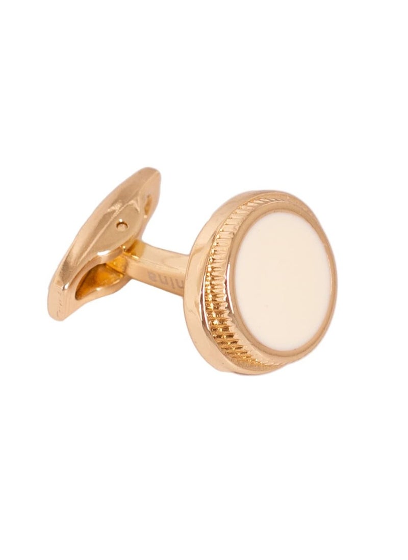 RS - Formal White Gold Cufflink - Image 1