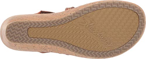 Skechers womens Beverlee - Tiger Posse Wedge Sandal, Luggage, 8.5 US - Image 3