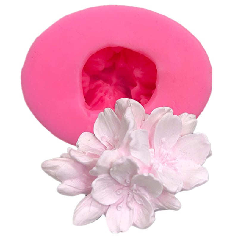 Anktily Plum Bossom Flower Silicone Soap Mold Candle Mold Fondant Chocolate Candy Cake Decorating Mould Resin Clay Baking Pastry Tools - Image 3