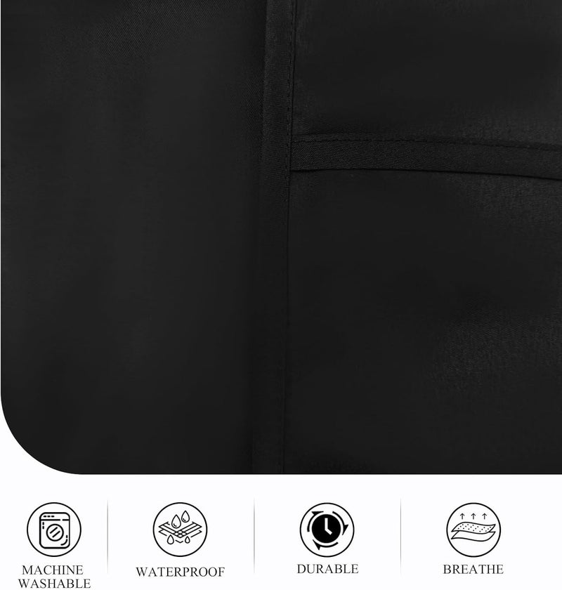 RRBXIA Store Smock Apron Cobbler Apron with Side Ties and 2 Deep Pockets Unisex Apron for work kitchen - Image 4