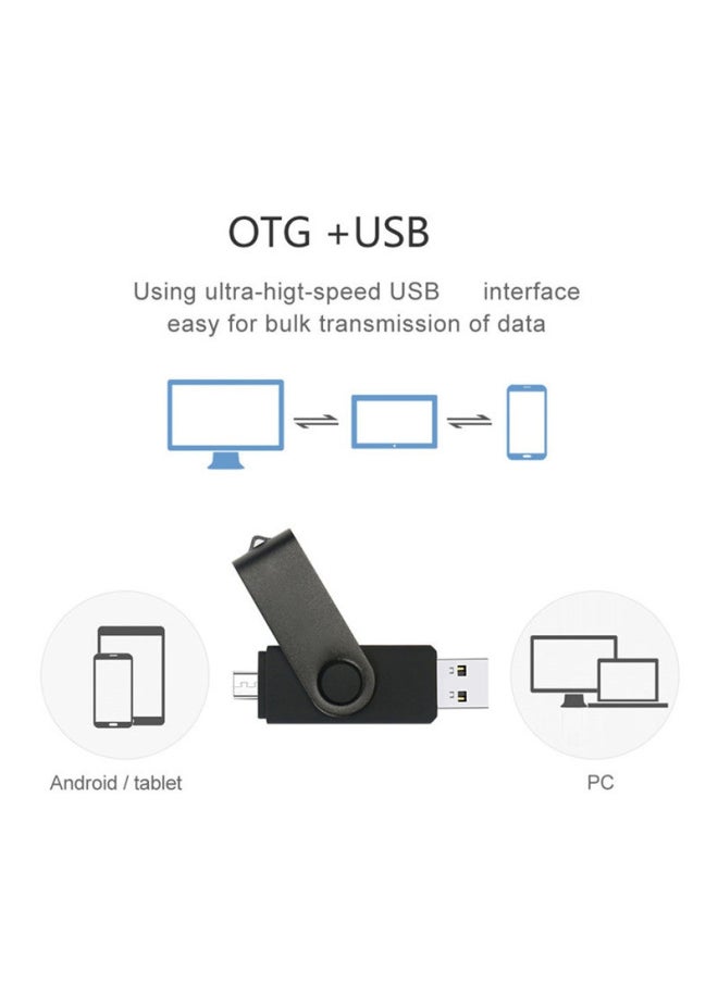 USB2.0 3.0 عالي السرعة للهاتف المحمول USB OTG Android كمبيوتر ثنائي الاستخدام هدية حروف USB بالجملة - اللون: أزرق - السعة: 3.0 8 جيجابايت  - Image 3