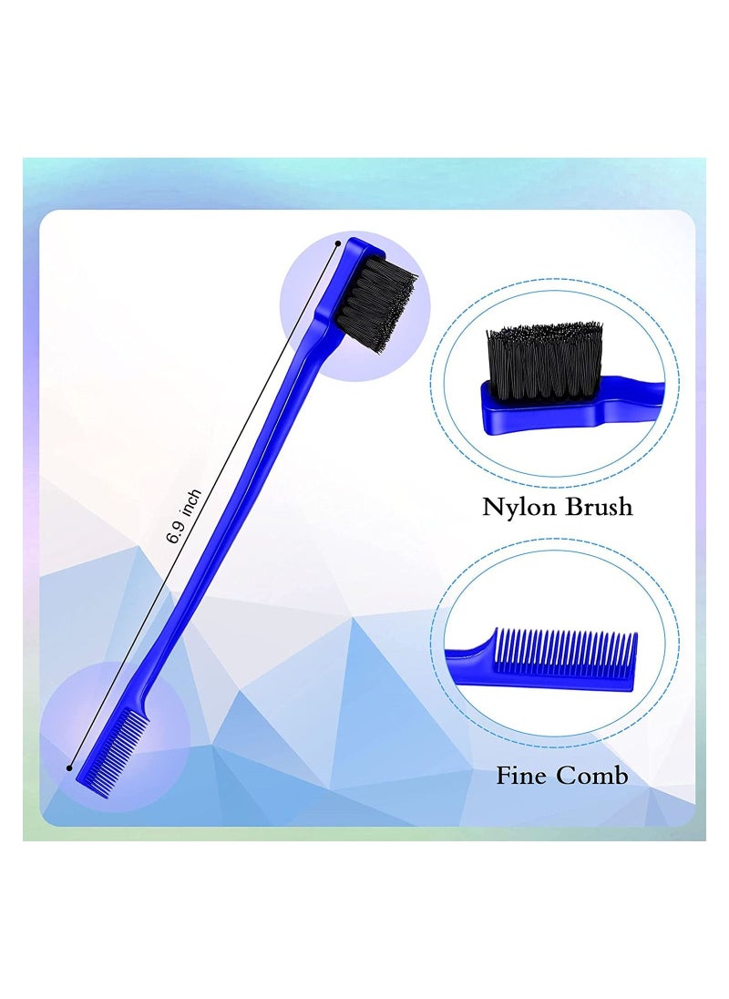 ORiTi 3 Pcs Teasing Brush Set Edge Brush and Comb Bristle Hair Brush Teasing Comb Grooming Combs Sturdy Rat Tail Comb for Women  Hair  - Image 5