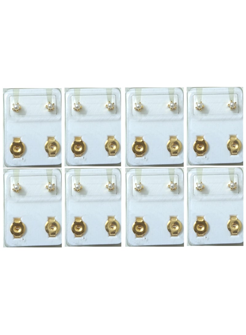 8-piece Medisystem  Sterilized Earrings Studs