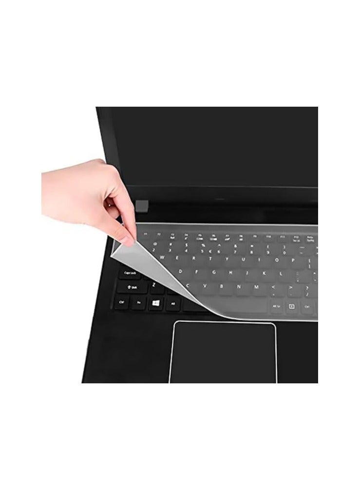4x1 Laptop Keyboard Back Screen Protector Transparent Stickers - Image 3