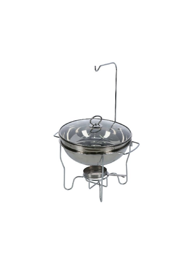Bien Servi High Quality Stainless Steel Food Warmer with Stand and Burner Silver 3 L DZW-A2035  - Image 2