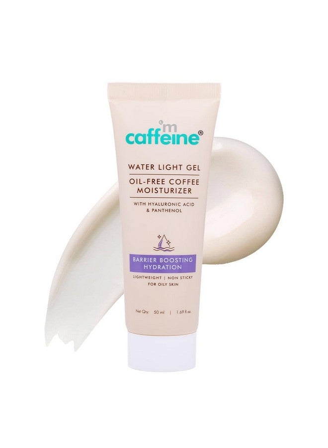 إم كافيين مرطب جل القهوة الخالي من الزيوت من Water Light | ترطيب عميق للبشرة وتعزيز الحاجز مع مرطب السيراميد | كريم للوجه للنساء والرجال | ترطيب لمدة 72 ساعة | مرطب جل لإصلاح الحاجز للبشرة الدهنية - 50 مل - Image 1