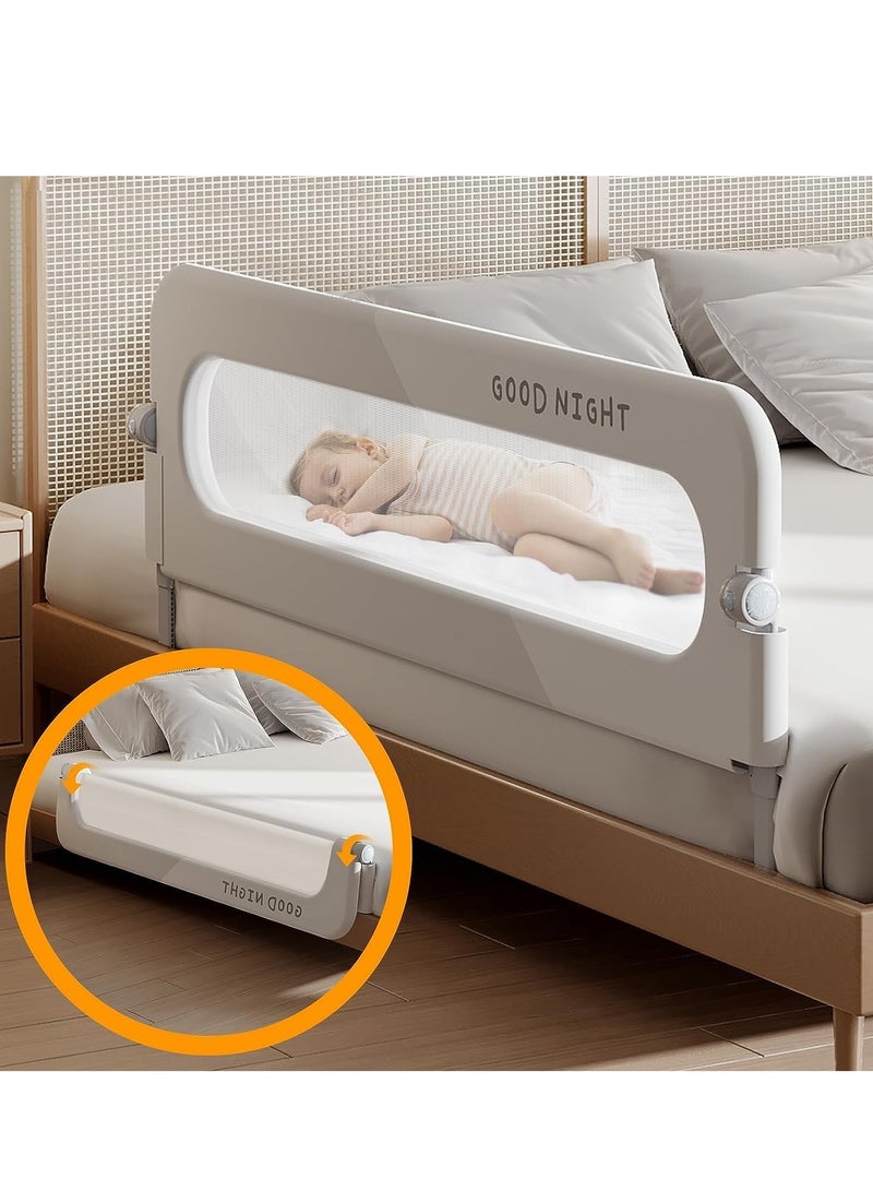 DMG TECH Toddler Bed Rails for Toddler Folding Bed Portable Crib Rails Bumper for Toddlers (180cm) - Image 1