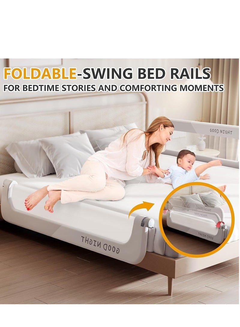DMG TECH Toddler Bed Rails for Toddler Folding Bed Portable Crib Rails Bumper for Toddlers (180cm) - Image 4