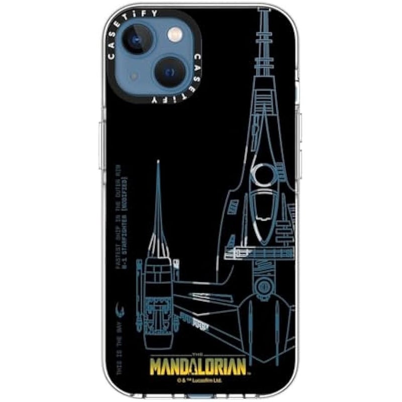 Casetify Clear iPhone 13 Case 【Mandalorian Co-Lab/Not Yellowing / 6.6ft Drop Protection/Compatible with Magsafe】 - N-1 Starfighter - Clear - Image 5