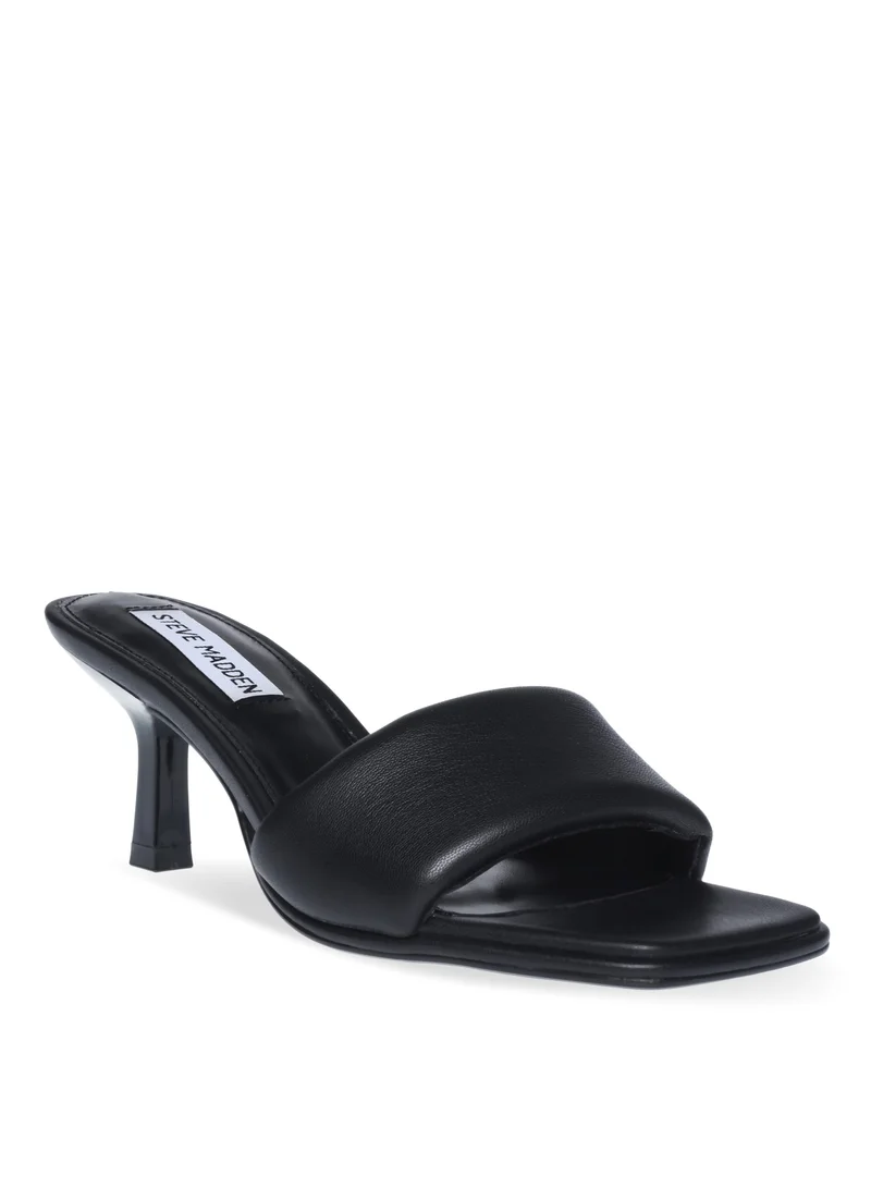 Steve Madden Snazzy Black Black Women's Heel Sandals