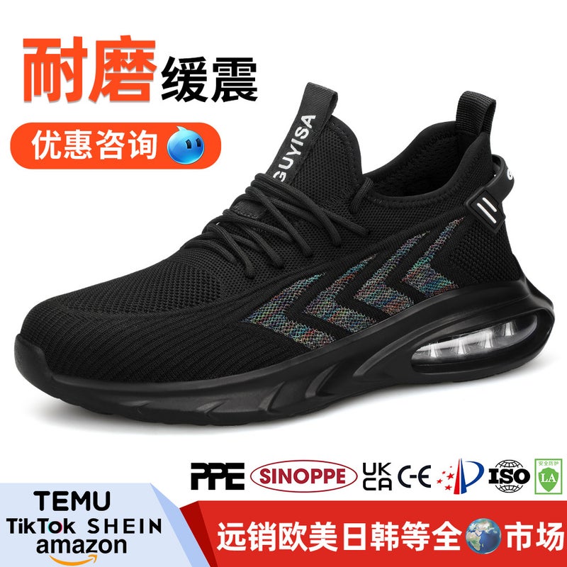 Labor Protection Shoes, Winter Anti-Odor, Anti-Smash, Anti-Puncture, Men'S Lightweight Steel-Toe Functional Shoes, Fleece-Lined Safety Shoes, Wear-Resistant - Image 2