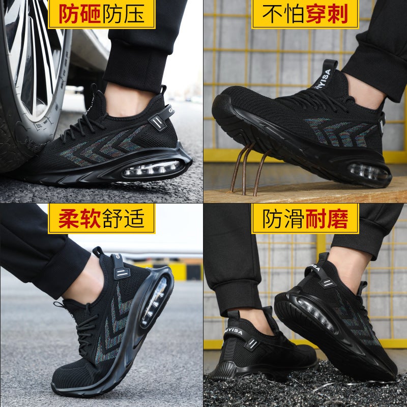 Labor Protection Shoes, Winter Anti-Odor, Anti-Smash, Anti-Puncture, Men'S Lightweight Steel-Toe Functional Shoes, Fleece-Lined Safety Shoes, Wear-Resistant - Image 4