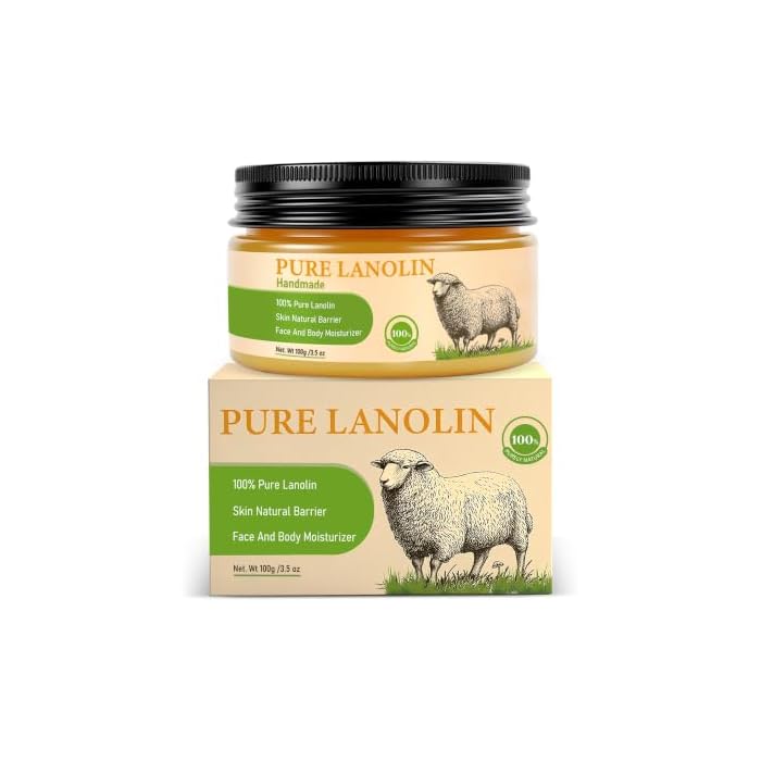 Pure Lanolin Face Balm, Skin Moisturizing Cream, Firming Soothing Improving Skin Creating Protective Film Anti-wrinkle, Daily Moisturizer Face Cream Fights Dry Skin For SkinCare