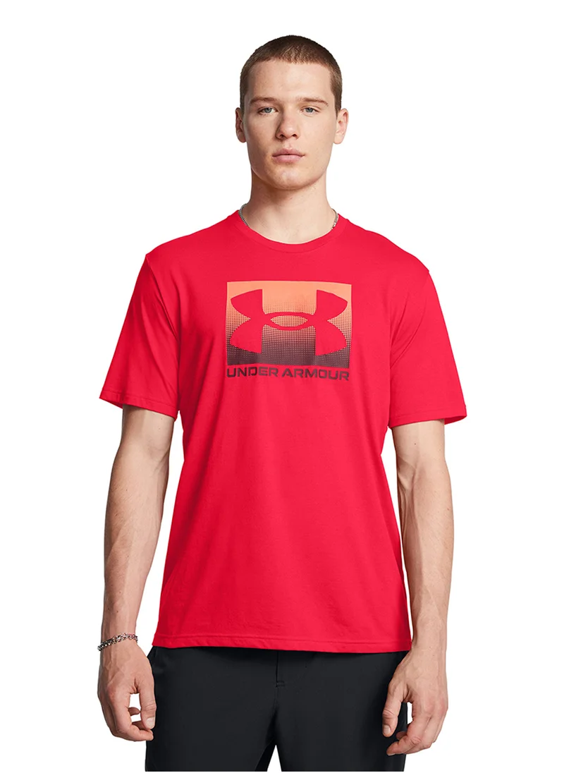 اندر ارمور Boxed Sports Logo T-shirt