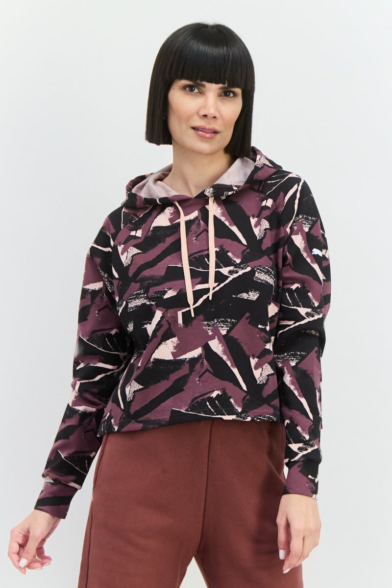 PUMA Women Sportswear Fit Long Sleeve Training Sweatshirt, Purple - Image 1