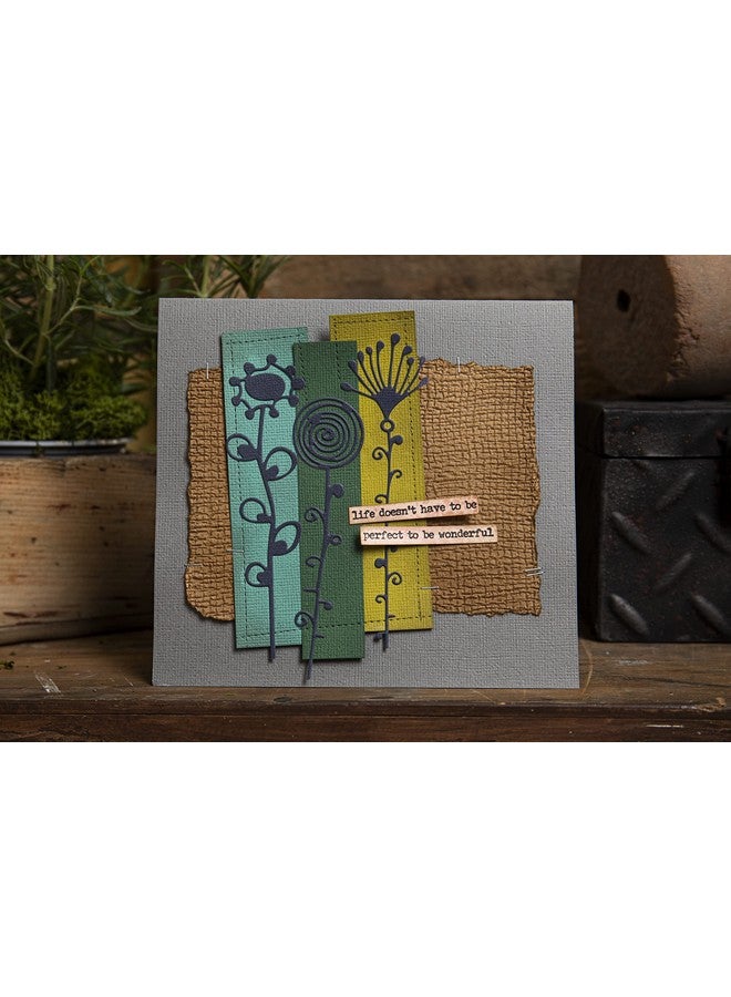 Sizzix Thinlits Die Set 6Pk Artsy Stems By Tim Holtz 665846 Chapter 2 2022 Multicolor - Image 3