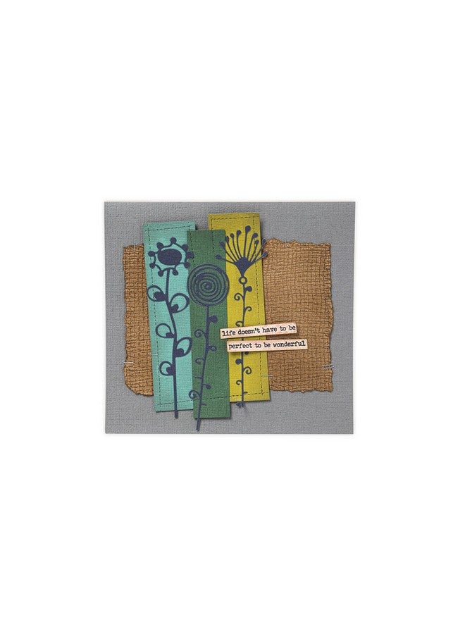 Sizzix Thinlits Die Set 6Pk Artsy Stems By Tim Holtz 665846 Chapter 2 2022 Multicolor - Image 4