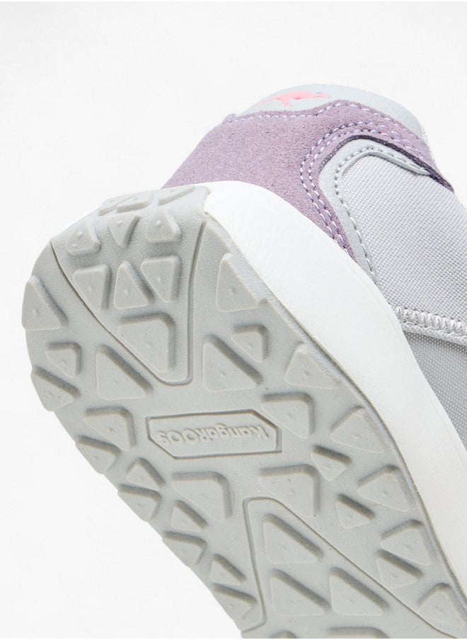 kangaROOS Girls' Colourblock Sports Shoes with Hook and Loop Closure  - Image 5