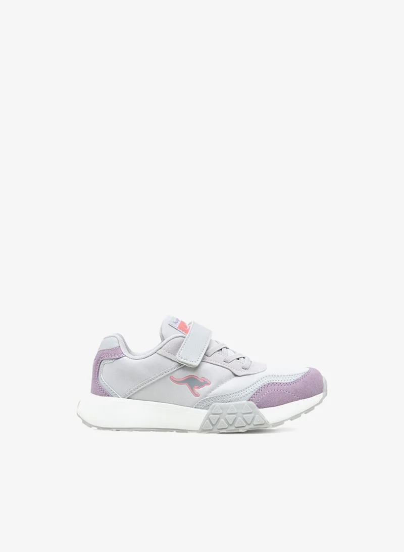 كانغاروس حذاء رياضي للبنات بشريط لاصق وتصميم ملون