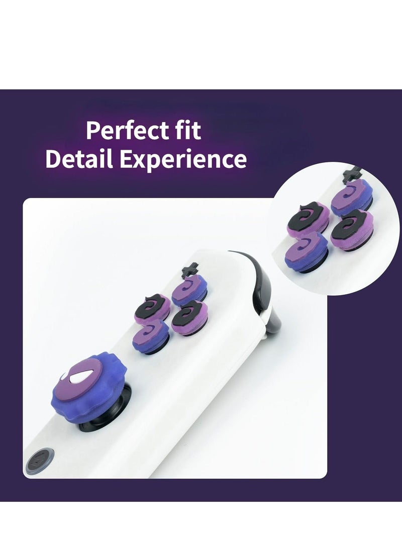 D-Pad on Caps Thumb Grips Set, Compatible with Nintendo Switch/OLED/Switch Lite, Cool Luminous 3D Soft Silicone ABXY ons Sticker Joystick Cover Caps - Image 4