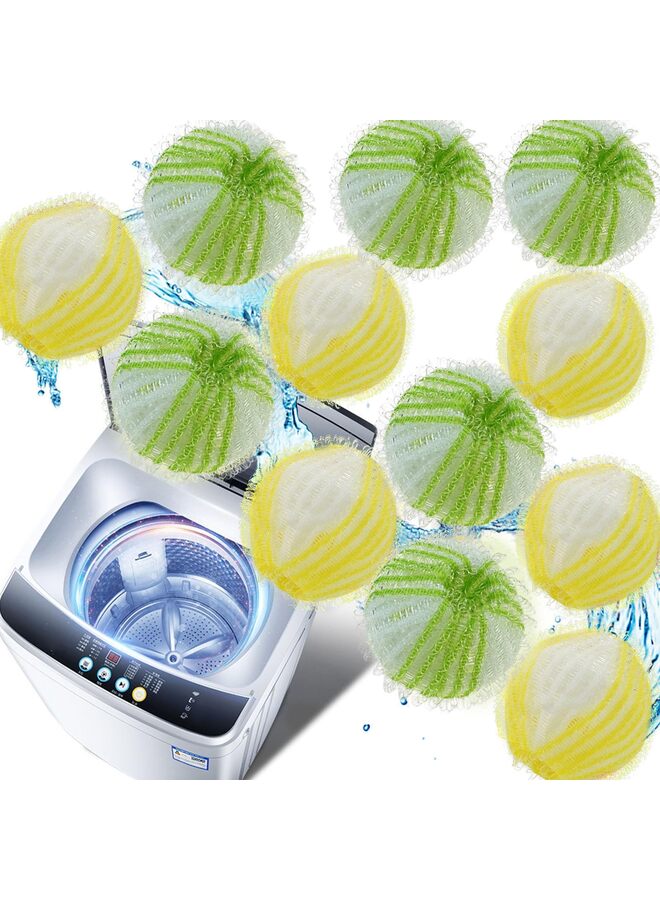 Pet Hair Remover for Laundry, 12 PCS Reusable Hair Catcher,Pet Hair Remover Balls for Washing Machine Reusable Hair Catcher for Dogs and Cats - Image 1