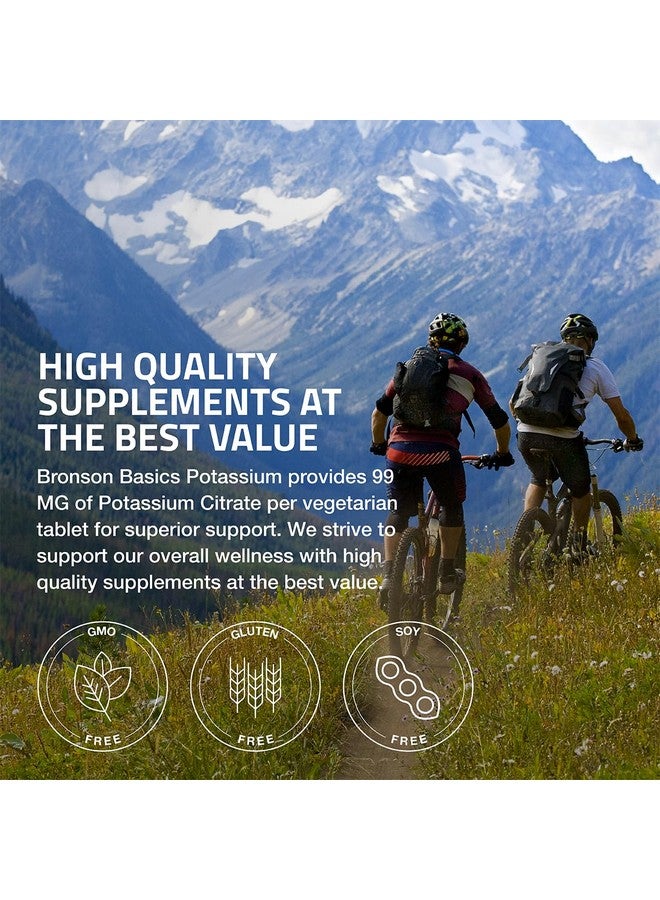 Bronson Potassium Citrate 99mg Essential Mineral Non-GMO, 200 Vegetarian Tablets - Image 3