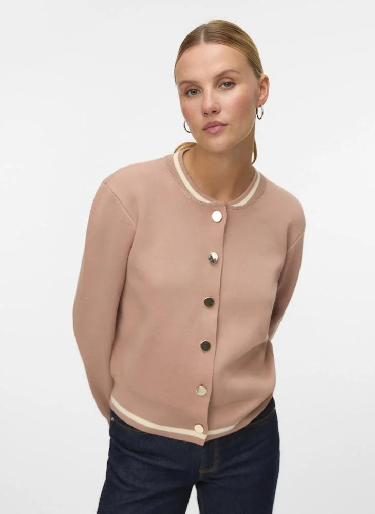 VMEVELIJN LS BOMBER KNIT CARDIGAN EXP