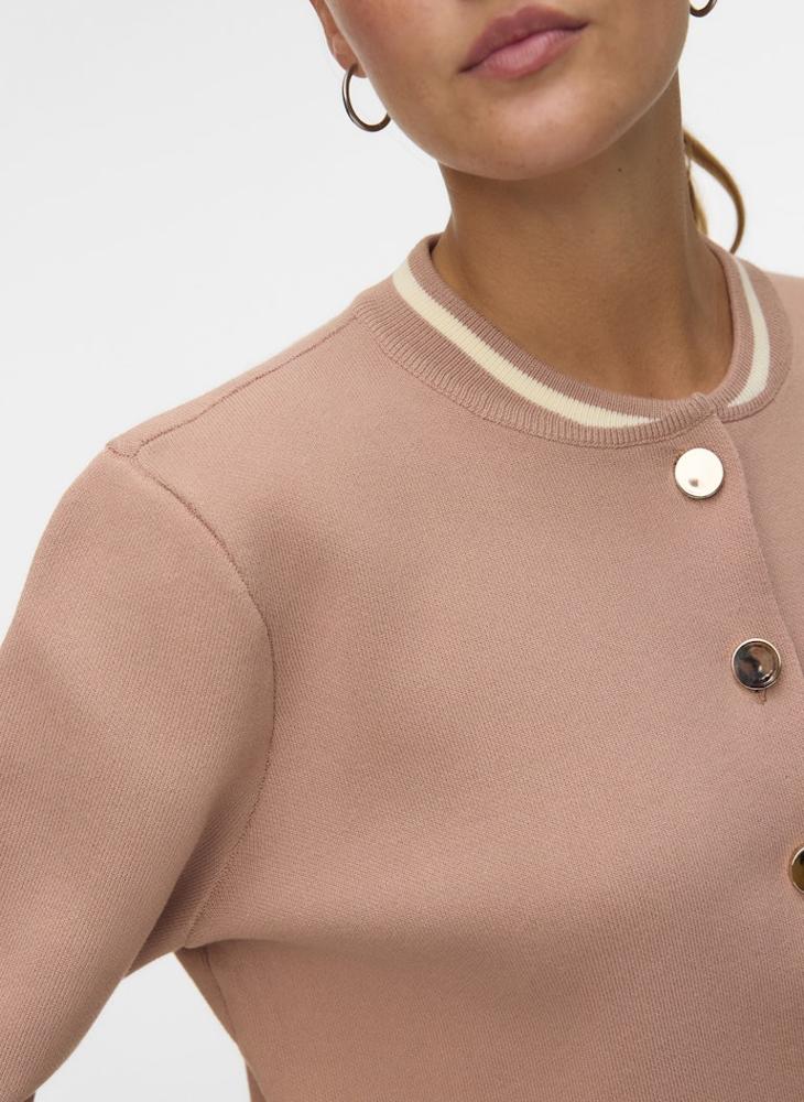 فيرو مودا كارديجان في إم إيفيلاين محبوك بتصميم منفوخ - Image 3