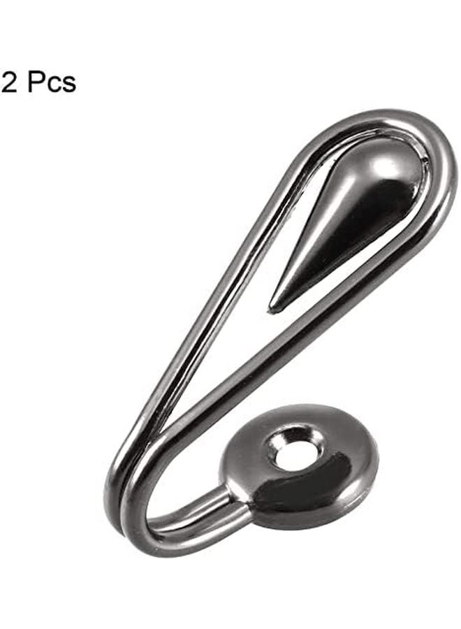 خطاف ستارة زخرفي أسود مثبت على الحائط مقاس 65 مم × 27 مم × 45 مم قطعتان - Image 4