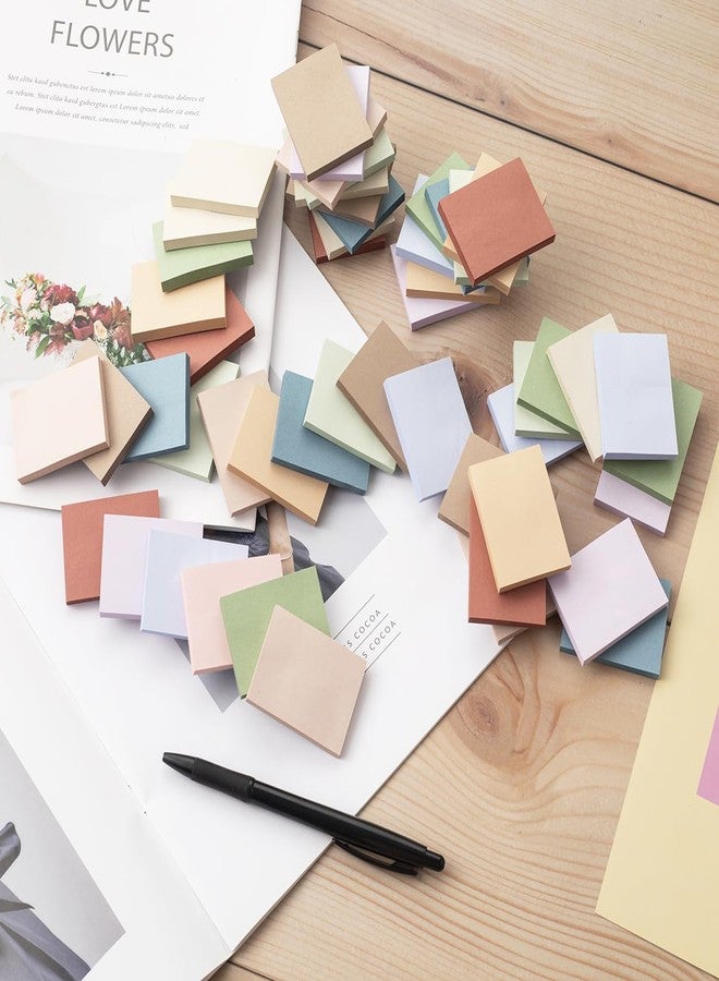 Kozerite (50 Pads) Sticky Notes 1.5x2, Vintage Colors, 10 Colors Self Sticky Notes, Sticky Pads, Recyclable, Self-Stick Pads, Easy to Post for Home, Office, Notebook - Image 5