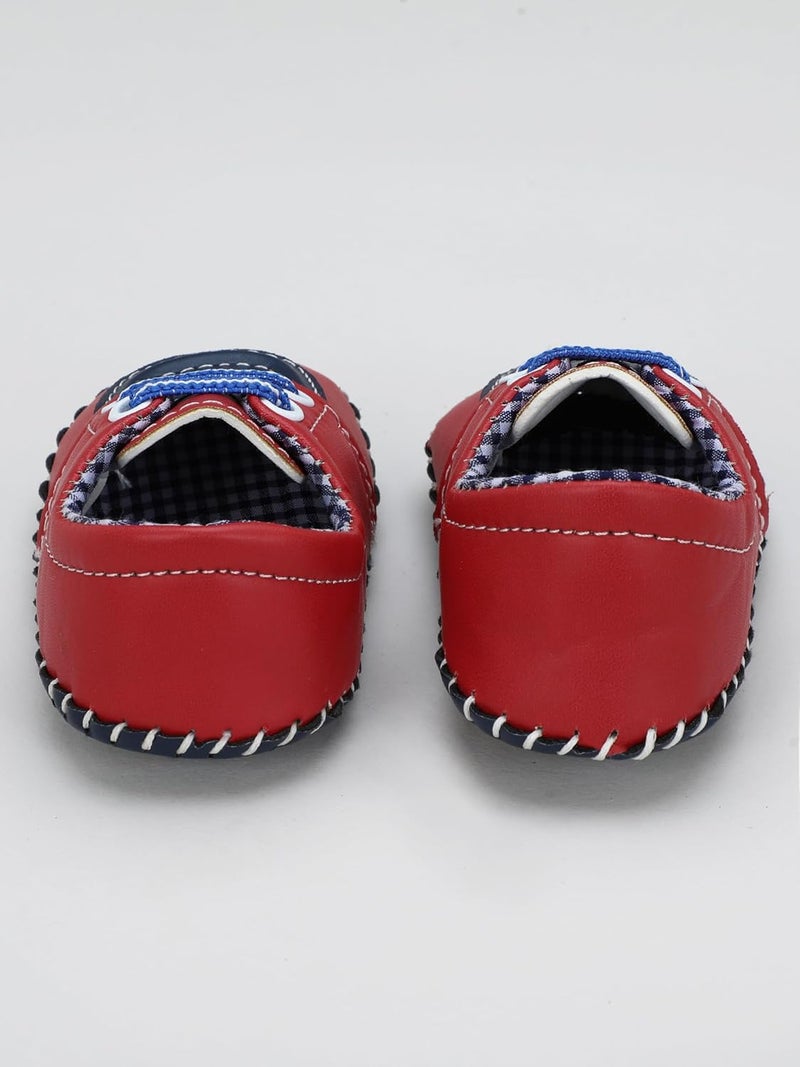 PureSole Baby Soft Sole Moccasins - Pink Leather Crib Shoes with Lace-Up Design for Girls, Newborn to Toddler (6–12 Months) - Image 4