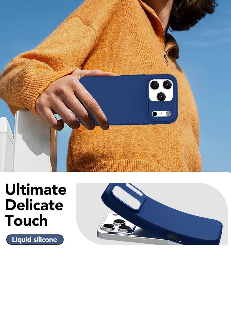 ELTRAZONE "Apple iPhone 17 Pro Max 5G (2025) Soft Liquid Silicone Case Cover – Slim Fit, Shockproof, Anti-Scratch & Anti-Fingerprint Protective Back Case with Microfiber Lining – Navy Blue (MCRPSN)" - Image 2