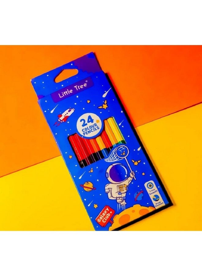 FunBlast Pencil Colors - Pencil Color for Kids, Pencil Colors for Artists, Pack of 24 Colour Pencils Set, Color Set for Kids, Colors Set, Birthday Return Gift for Kids, Stationary Set for Kids - Image 2