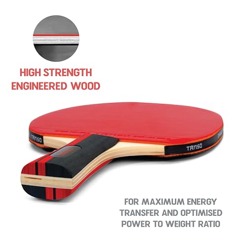 TANSO Table Tennis (TT) Racket Set Starter Bundle (Table Tennis Rackets and Training White Balls Included, Consistent Bounce and Spin, Ergonomic Grip Handle, Beginner and Recreational Players) - Image 4