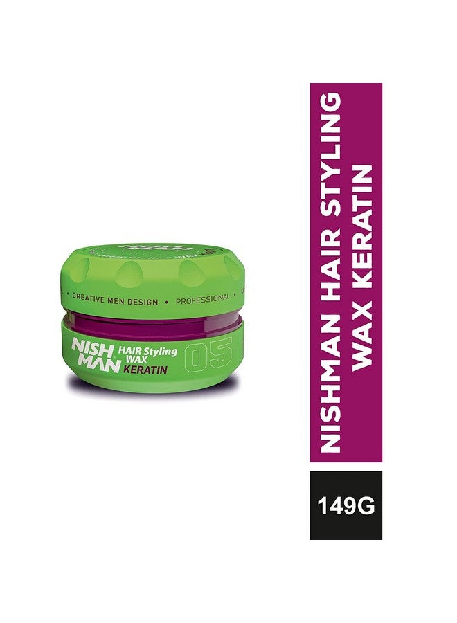 نيشمان سلسلة تصفيف الشعر نيشمان (05 كيراتين أكوا واكس، 150 مل) - Image 2