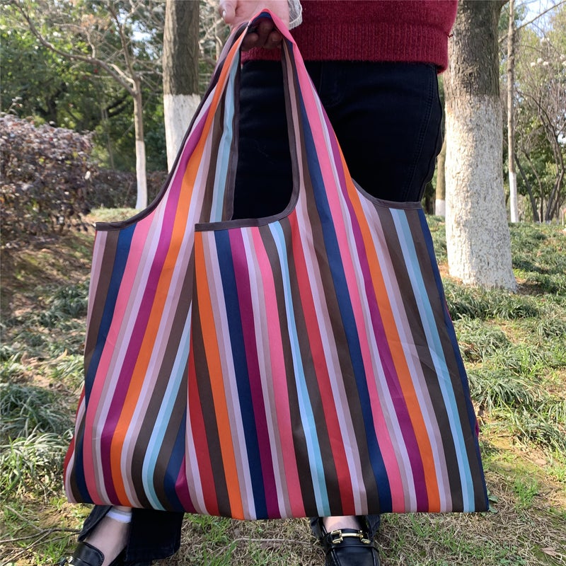 Japanese Cartoon Foldable Environmental Protection Bag Oxford Cloth Environmental Protection Shopping Bag Portable Storage Bag Large Supermarket Grocery Bag - Image 4