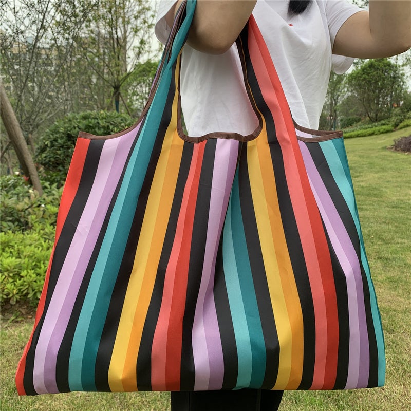 Japanese Cartoon Foldable Environmental Protection Bag Oxford Cloth Environmental Protection Shopping Bag Portable Storage Bag Large Supermarket Grocery Bag - Image 1